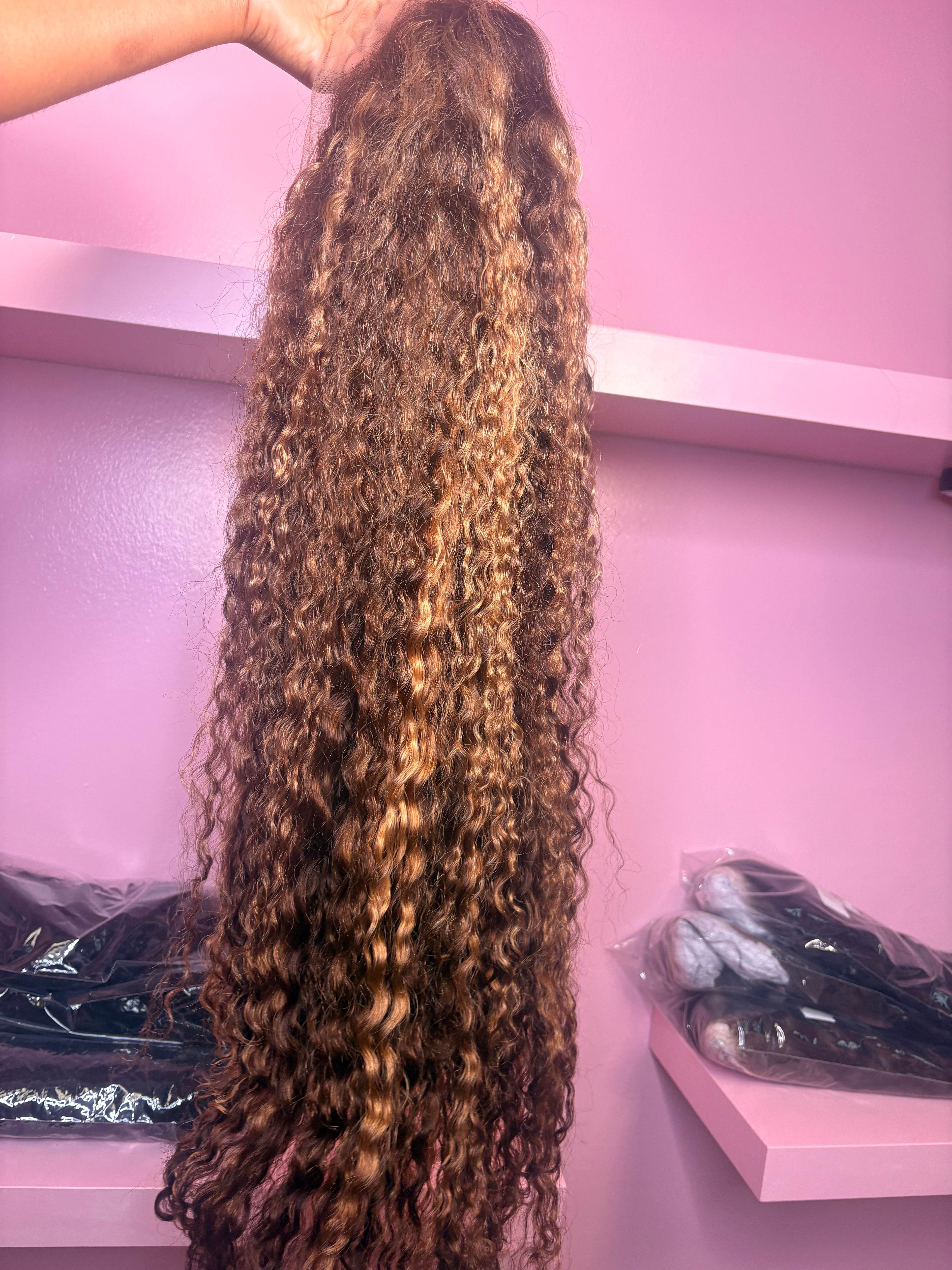 Highlight Exotic Curly Wig